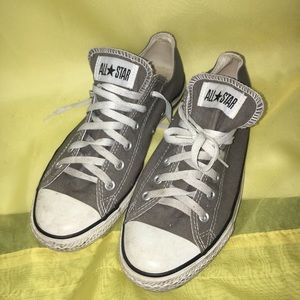 Gray converse all star size 8 mens. Size 10 womens